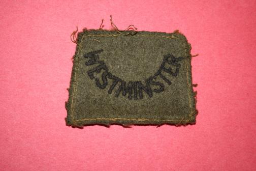 WW2 Westminster Regiment Cloth Slip On