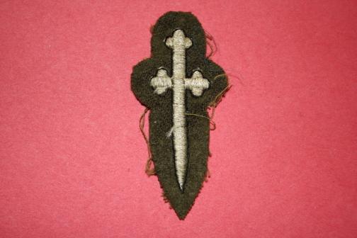 WW2 2nd Canadian Tank Brigade Divisional Patch - Early war sword type