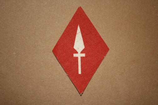 WW2 British 1st Corps Formation Patch - Canvas