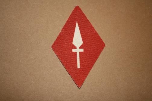 WW2 British 1st Corps Formation Patch - Canvas