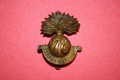 78 Battalion Winnipeg Grenadiers Cap Badge