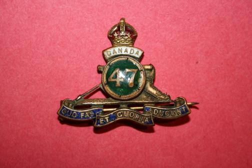 47th Overseas Field Battery Sweetheart Badge