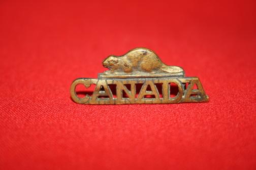 Beaver over Canada CSEF Shoulder Title - Scarce