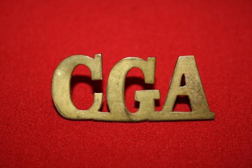 CGA Cape Garrison Artillery Shoulder Title - Boer War