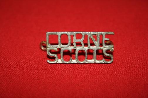 Lorne Scots Shoulder Title