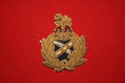 WW2 General Officer Bullion Embroidered Cap Badge