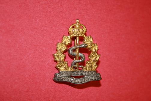 WW2 RCAMC Officer Collar Badge