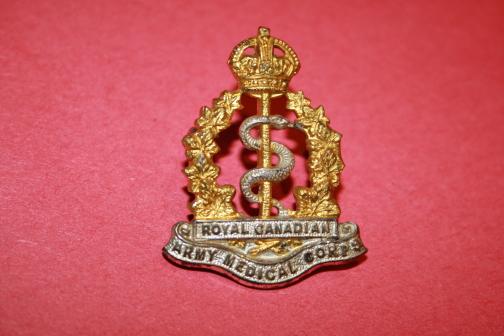 WW2 Officers RCAMC Collar Badge