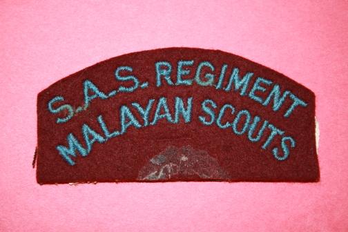 SAS Regiment Malayan Scouts Shoulder Title