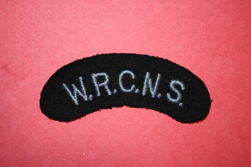 WW2 WRCNS Shoulder Title