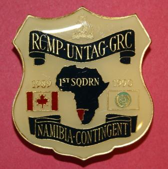 1989 RCMP UNTAG NAMIBIA Contingent Pocket Shield