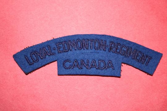 WW2 Loyal Edmonton Regiment Shoulder Title