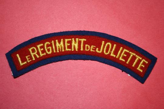 WW2 Le regiment de Joliette Shoulder Title