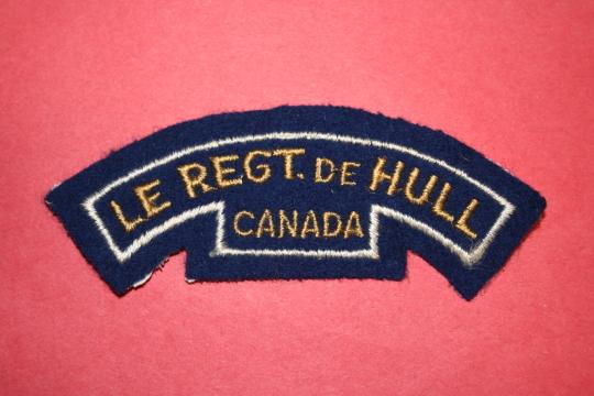 WW2 Le Regt de Hull Shoulder Title