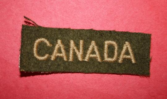 WW2 Canada Wool Shoulder Title