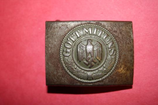 WW2 German Wehrmacht Belt Buckle - Steel