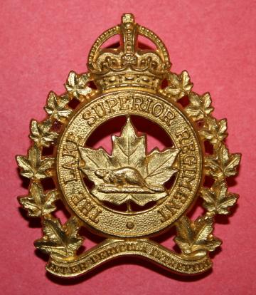  Lake Superior Regiment Cap Badge 1946-1949 issue 