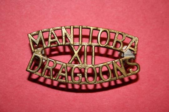 WW2 12th Manitoba  Dragoons Shoulder Title