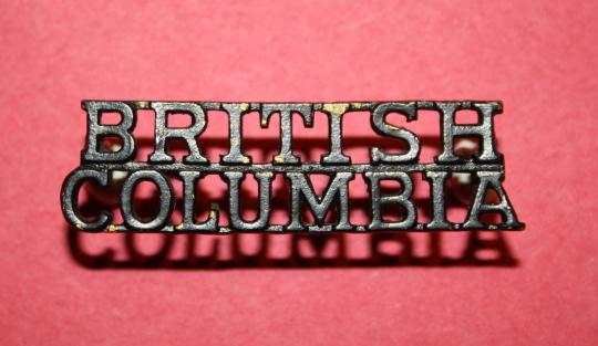 British Columbia Regiment Shoulder Title