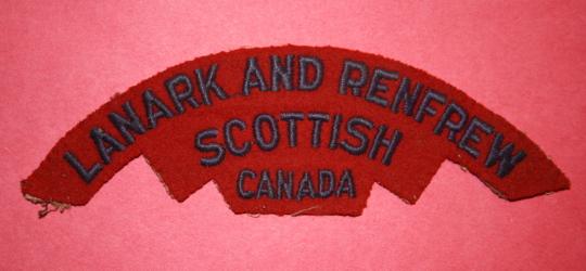 WW2 Lanark and Renfrew Scottish Shoulder Flash