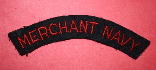 WW2 Merchant Navy Cloth Shoulder Patch