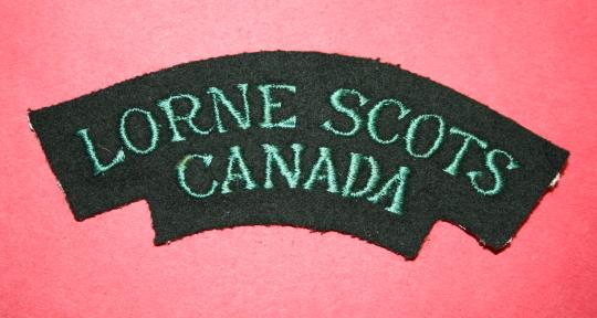 WW2 Lorne Scots Canada Cloth Shoulder Title