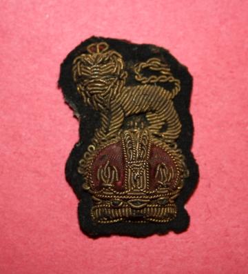 WW2 Brigadier General Bullion Cap Badge.   