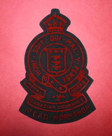 WW2 1st CAD Workshop RCOC Wool Jacket Crest