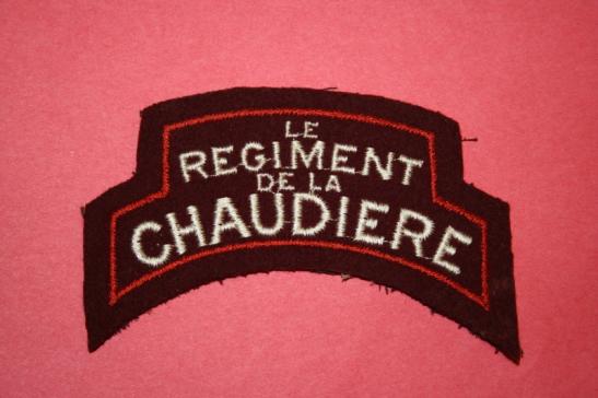 Le Regiment du Chaudiere Shoulder Title