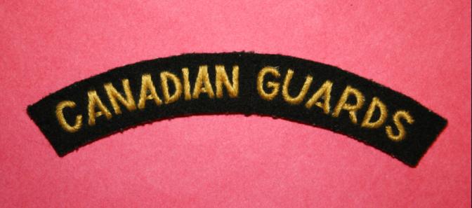 WW2 Canadian Guards Shoulder Title