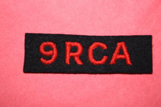 WW2 9 RCA Cloth Shoulder Title