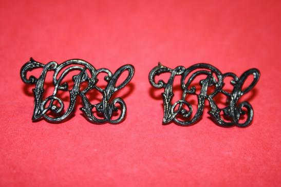 Victoria Rifles of Canada Collar Badges