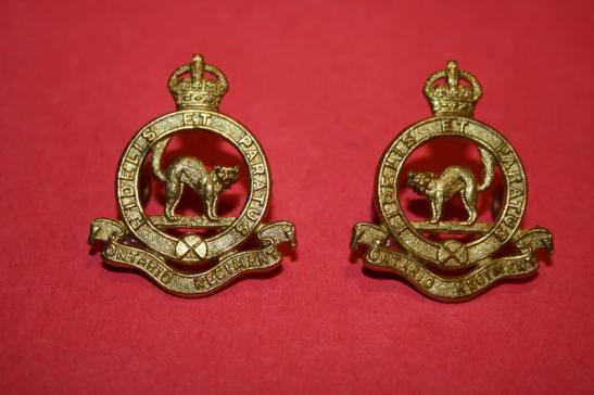 The Ontario Regiment Collar Badges