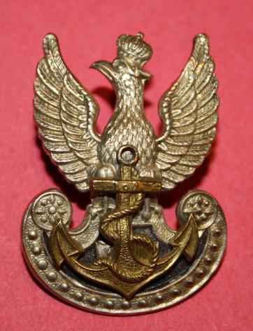 WW2 Free Polish Navy Cap Badge