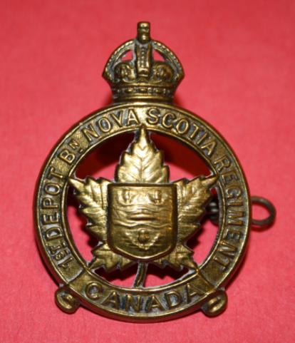 1st Depot Battalion ( Nova Scotia Regt) Cap Badge