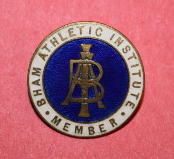 WW1 Birmingham  Athletic Institute Member Pin