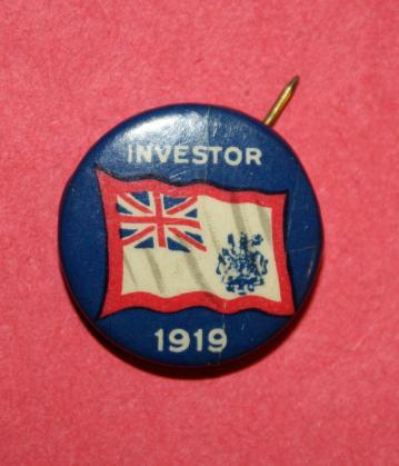 1919 Canadian Victory Loan Investor pin