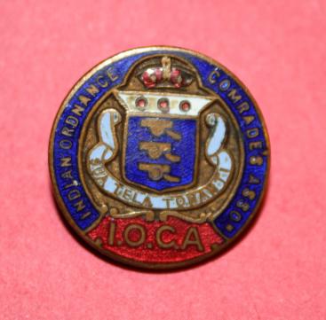 WW1 Indian Ordnance Comrades Association Lapel Pin