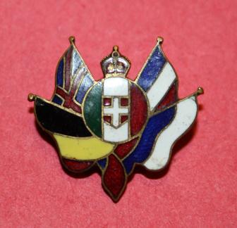 WW1 Allied Nations Flags Pin