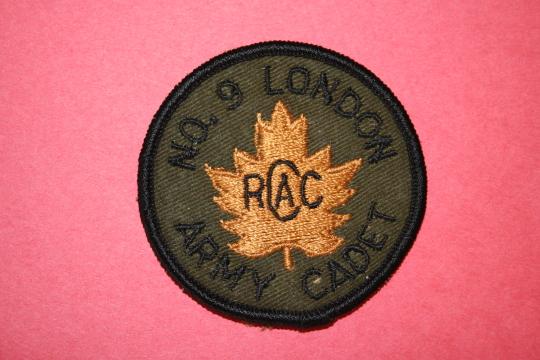 No 9 London RCAC Cadet Patch