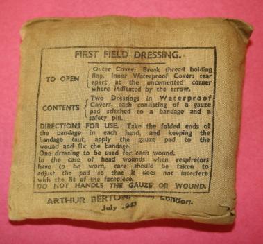 WW2 British First Field Dressing 1943 