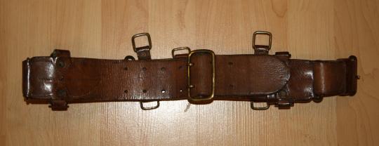 1916 Pattern Canadian Leather Belt - 11 CMR