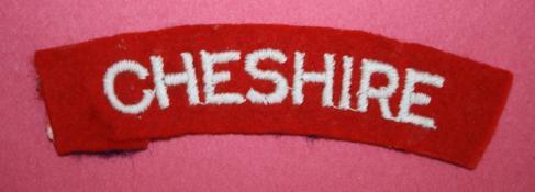 WW2 Cheshire Regiment Shoulder Title