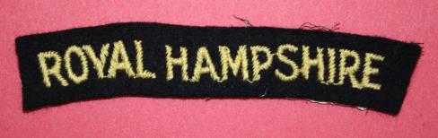 WW2 Royal Hampshire Shoulder Title