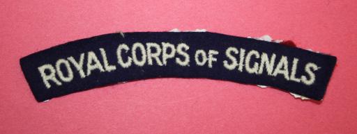 WW2 Royal Corps of Signals Shoulder Title