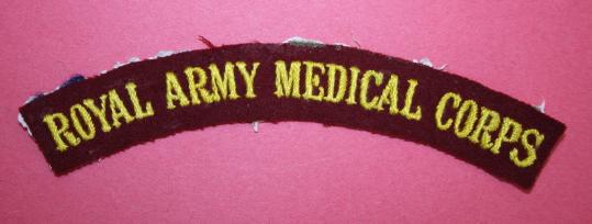 WW2 Royal Army Medical Corps Shoulder Title