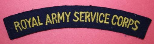 WW2 Royal Army Service Corps Shoulder Title