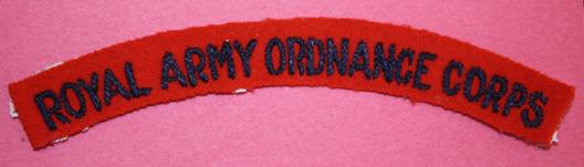 WW2 Royal Army Ordinance Corps Shoulder Title