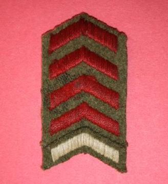 WW2 Canadian 5 years of service Chevrons with 1939 Stripe