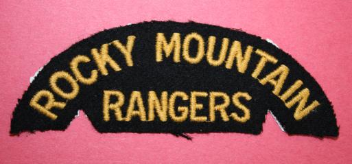 WW2 Rocky Mountain Rangers Shoulder Title